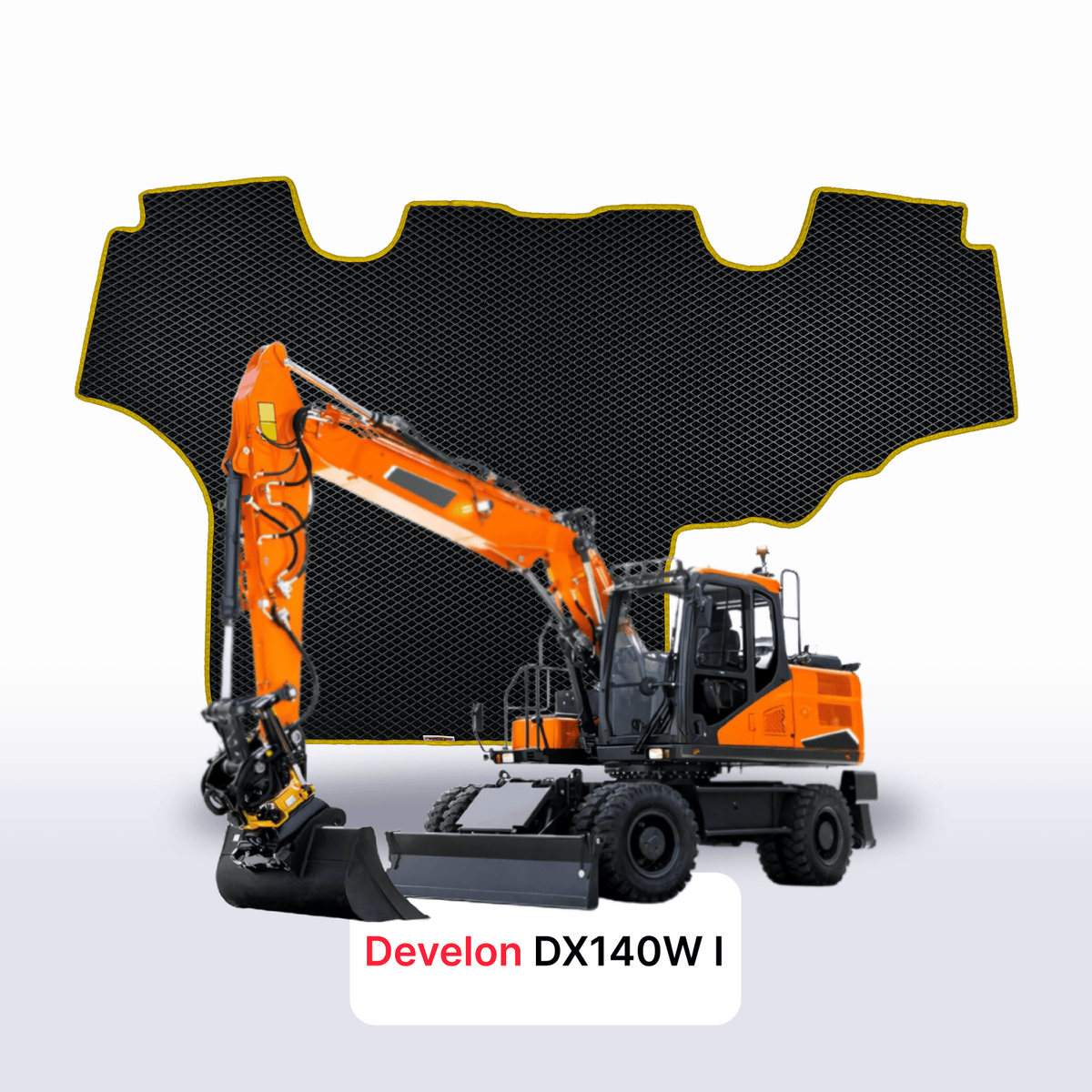 Alfombrillas 3D EVA para Develon DX140W 1 gen 2014-2028 años EXCAVADORA