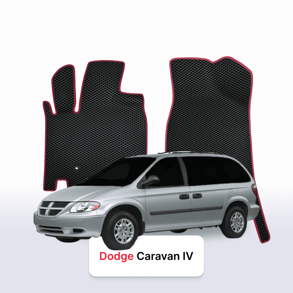 Alfombrillas 3D EVA para Dodge Caravan 4 gen 2000-2007 años MONOVOLUMEN