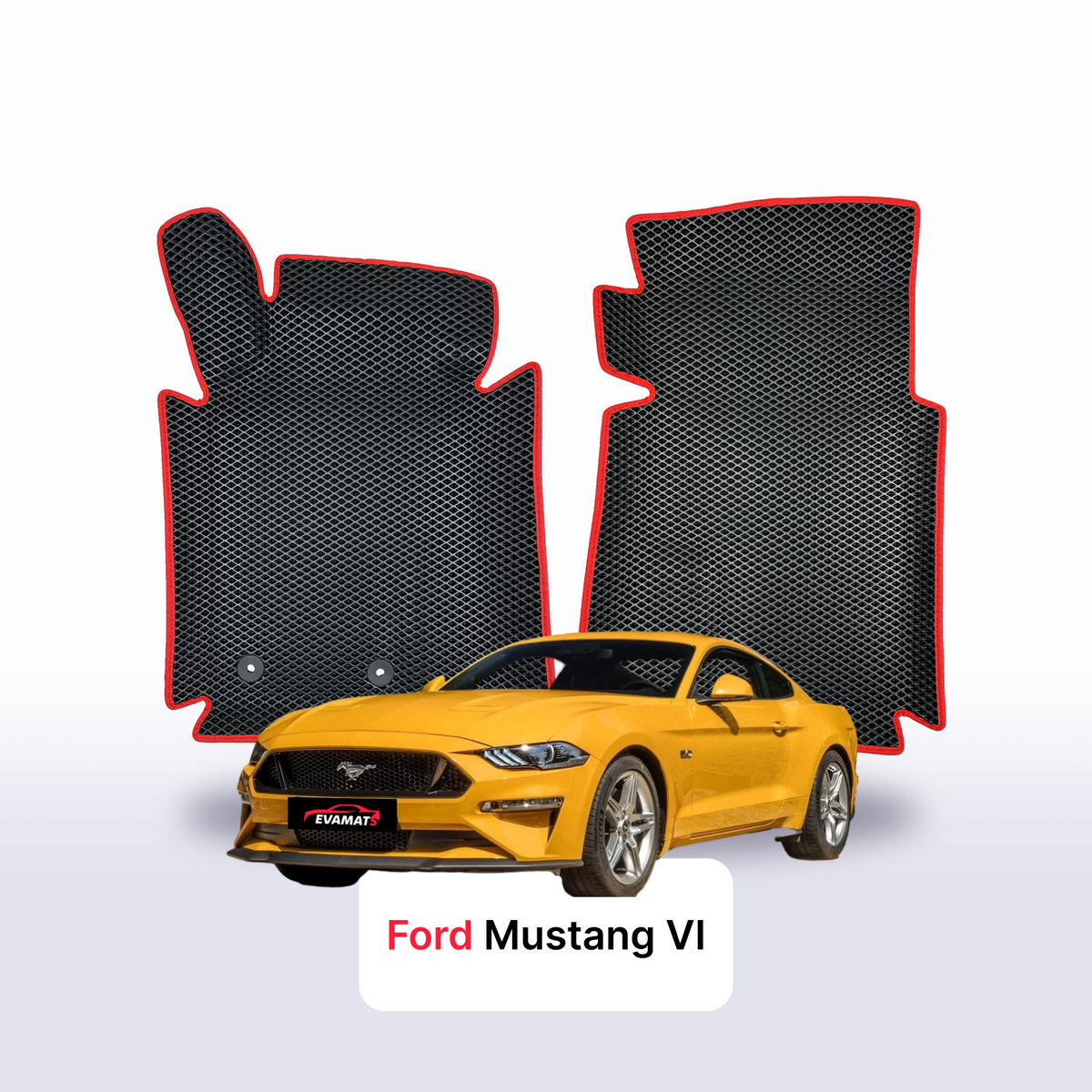 Alfombrillas 3D EVA para Ford Mustang 6 gen 2014-2023 años COUPÉ