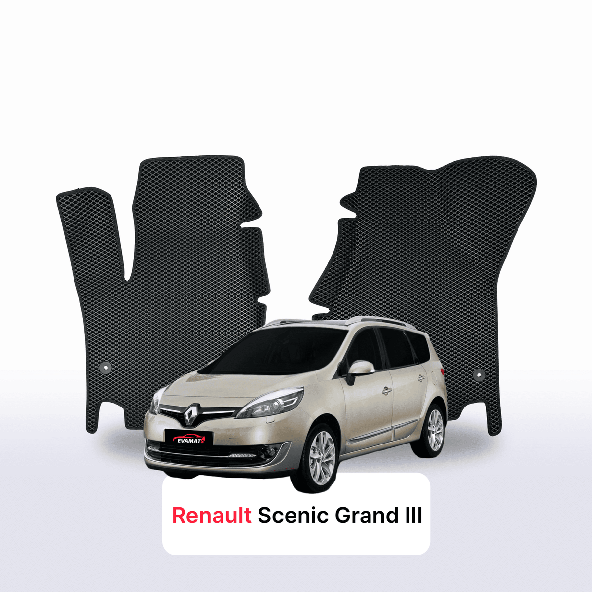 Alfombrillas 3D EVA para Renault Scenic Grand 3 gen 2009-2016 años MONOVOLUMEN