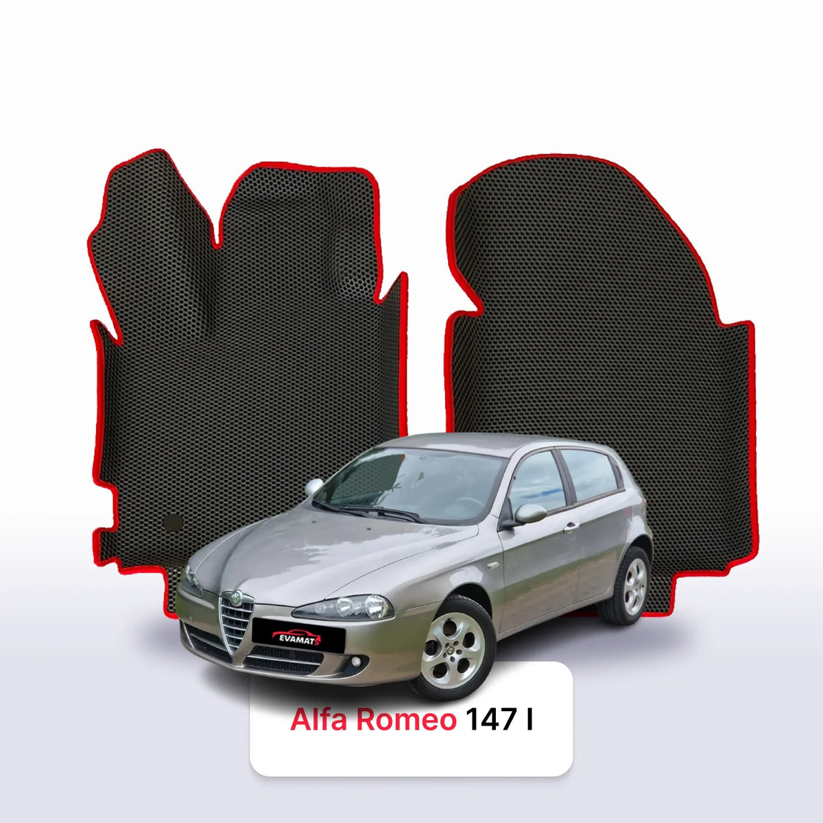 Alfombrillas 3D EVA para Alfa Romeo 147 1 gen 2000-2010 años HATCHBACK 5 PUERTAS