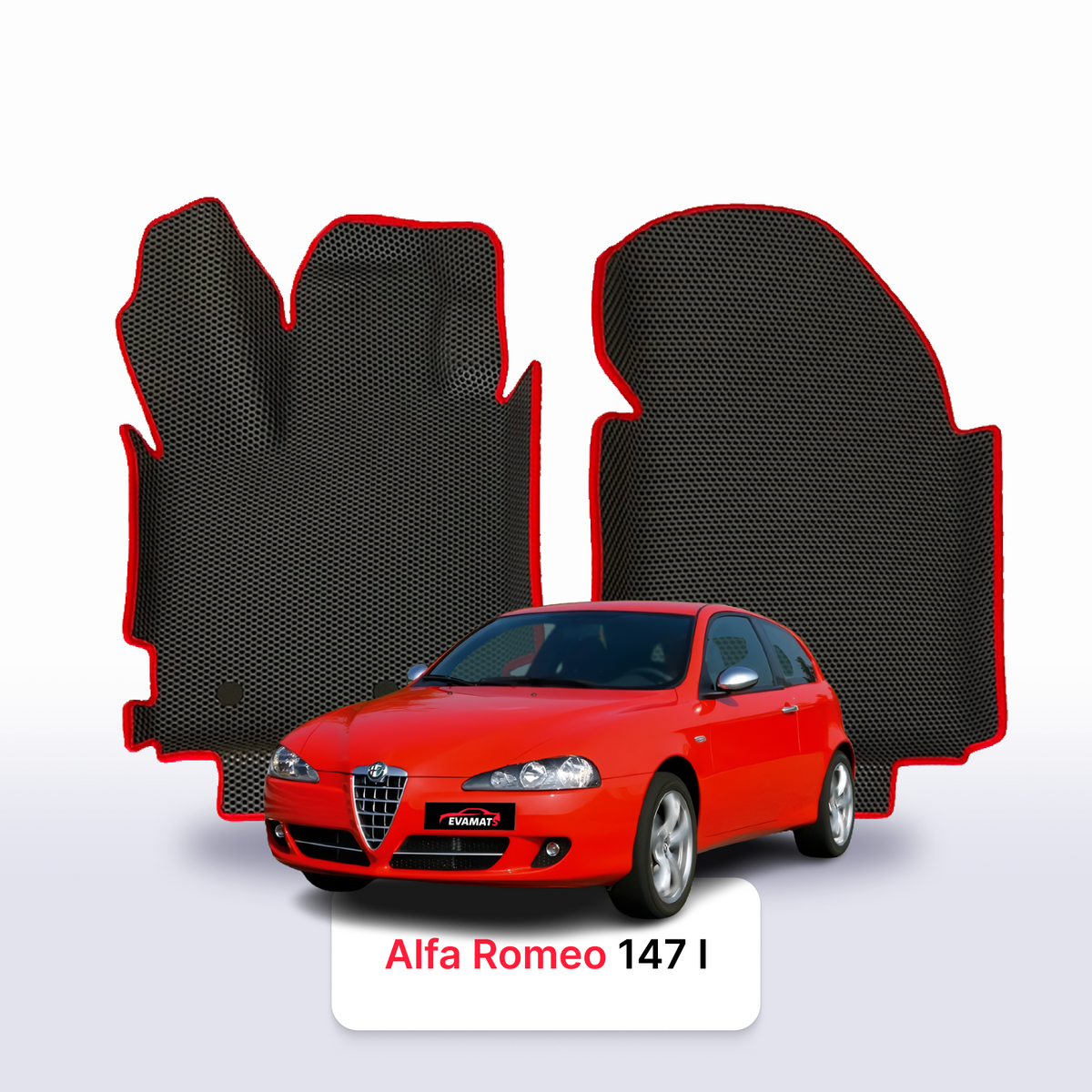 Alfombrillas 3D EVA para Alfa Romeo 147 1 gen 2000-2010 años HATCHBACK 3 PUERTAS