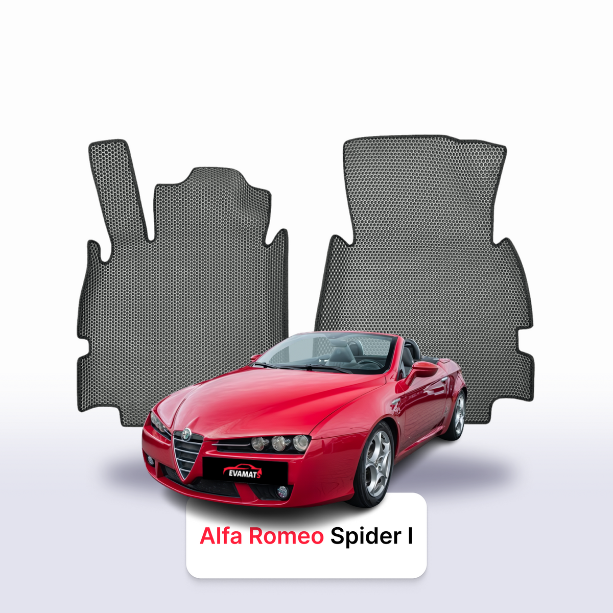 Alfombrillas 3D EVA para Alfa Romeo Spider 2005-2010 años DESCAPOTABLE