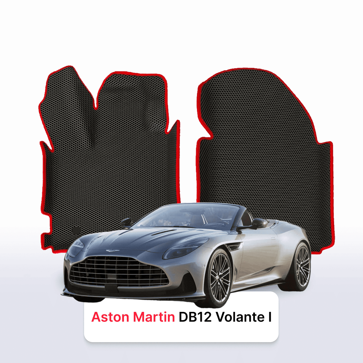 Alfombrillas 3D EVA para Aston Martin DB12 Volante 1 gen 2023-2028 años DESCAPOTABLE