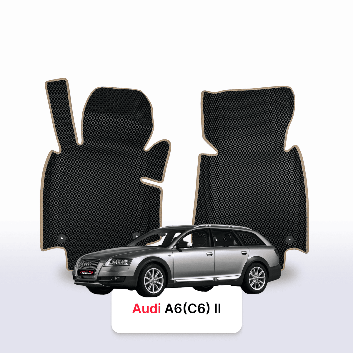 Alfombrillas 3D EVA para Audi A6 Allroad(C6) 2 gen 2006-2011 años FAMILIAR
