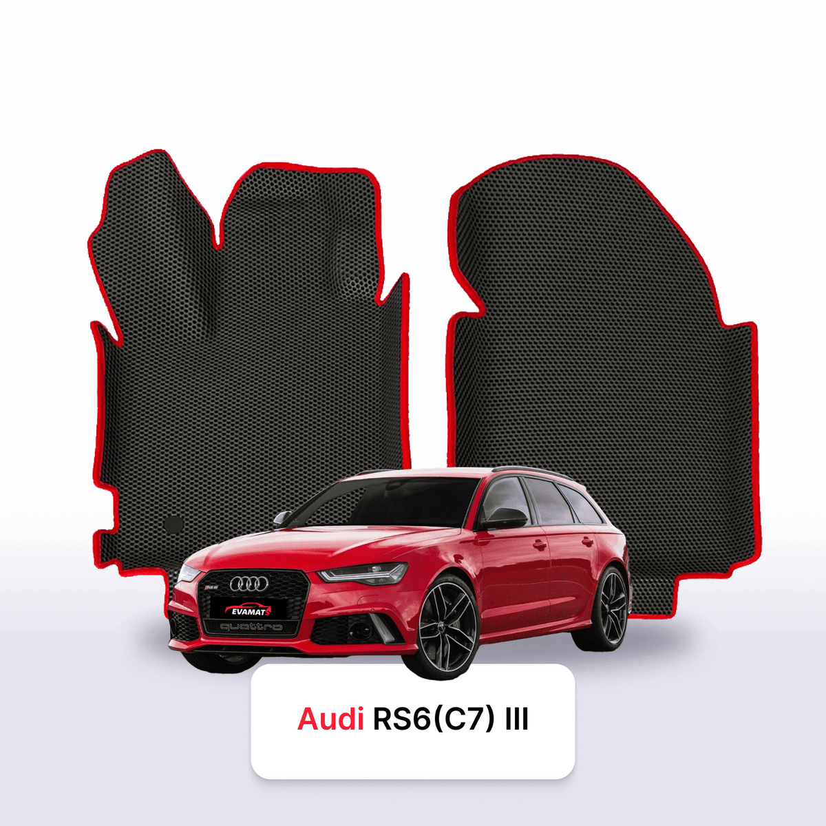 Alfombrillas 3D EVA para Audi RS6 (C7) 3 gen 2012-2018 años FAMILIAR