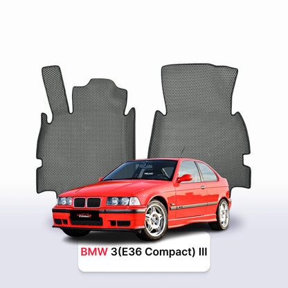 Alfombrillas 3D EVA para BMW 3(E36 Compact) 3 gen 1993-2000 años HATCHBACK 3 PUERTAS