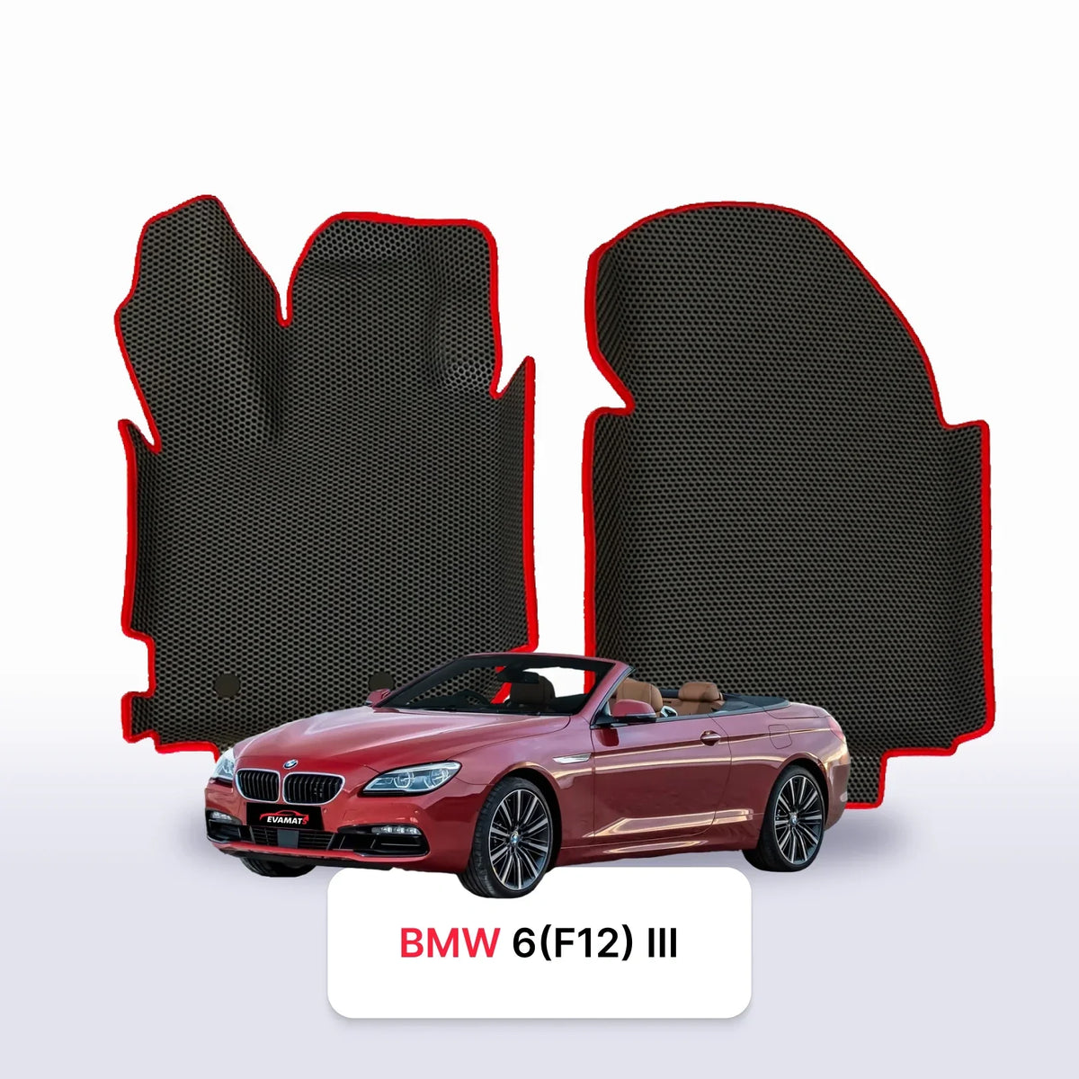Alfombrillas 3D EVA para BMW 6 (F12) 3 gen 2011-2019 años DESCAPOTABLE