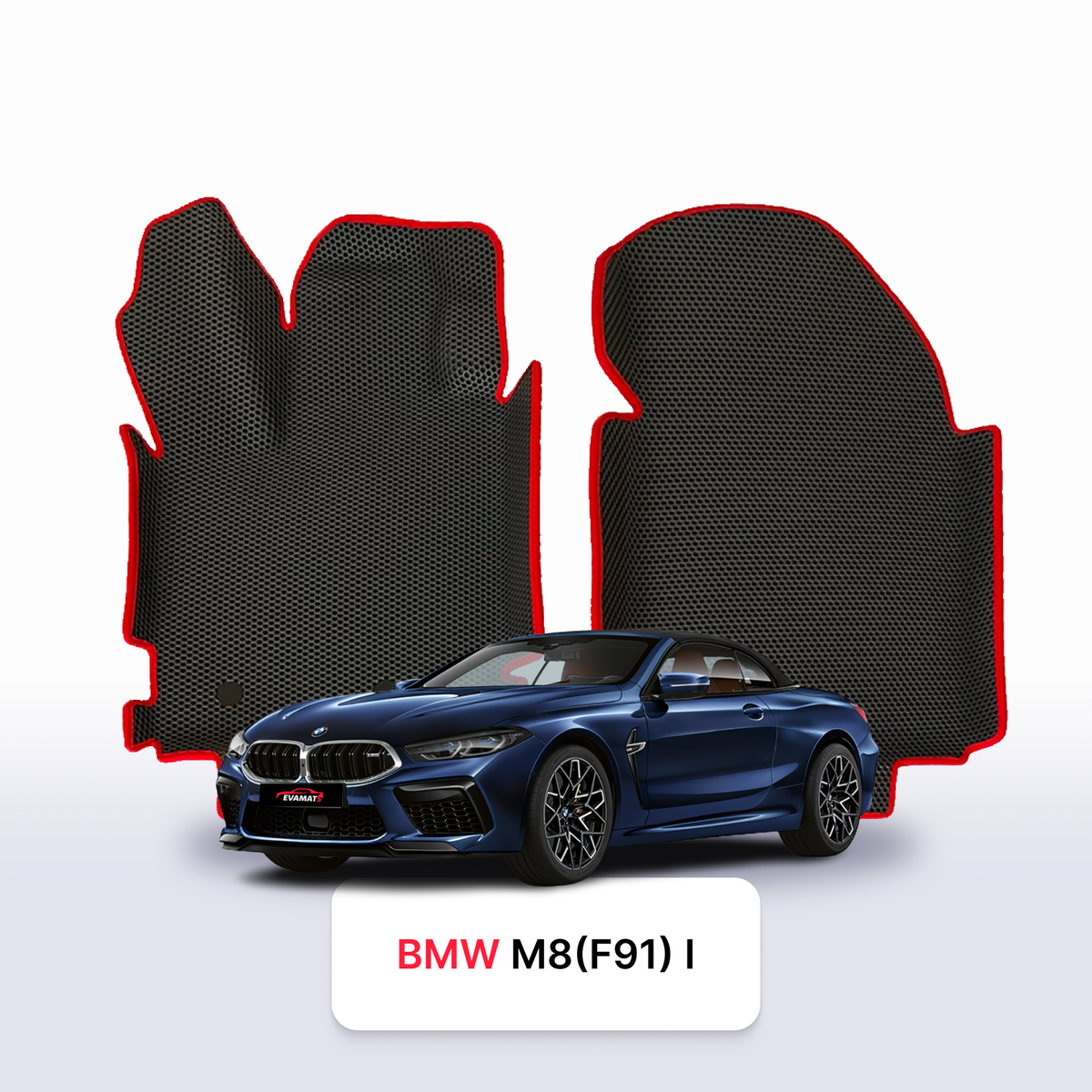 Alfombrillas 3D EVA para BMW M8(F91) 1 gen 2019-2028 años DESCAPOTABLE