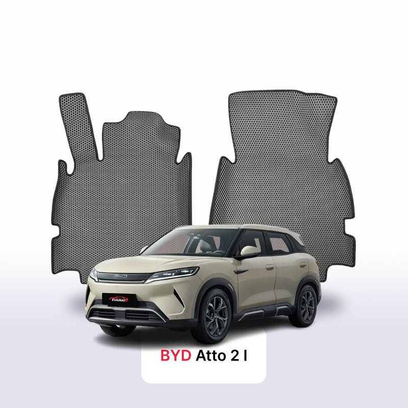 Alfombrillas 3D EVA para BYD Atto 2 1 gen 2024-2028 años SUV + Refuerzo de talón EVA