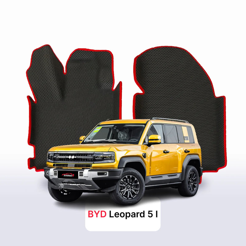Alfombrillas 3D EVA para BYD Leopard 5 1 gen 2023-2028 años SUV + Refuerzo de talón EVA