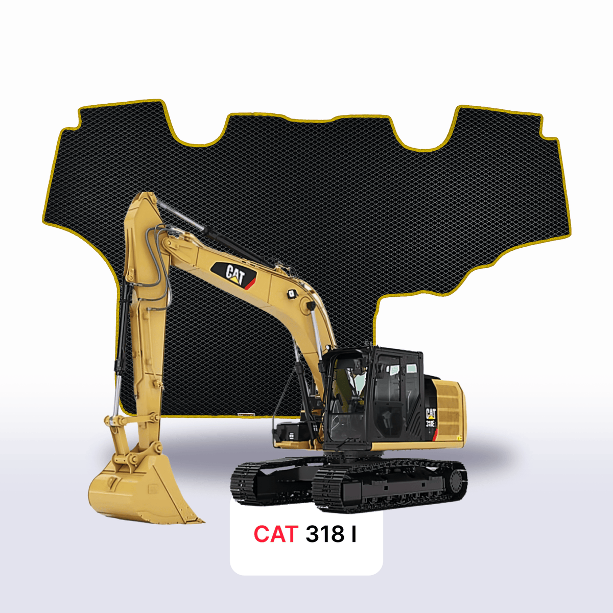 Alfombrillas 3D EVA para CAT 318 1 gen 2007-2028 años EXCAVADORA