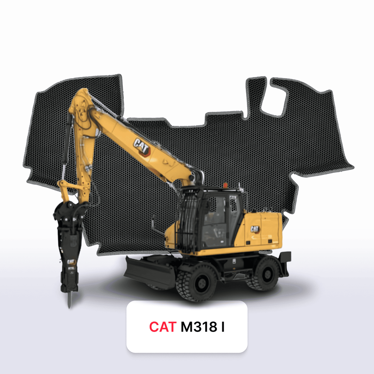 Alfombrillas 3D EVA para CAT M318 1 gen 2020-2028 años EXCAVADORA