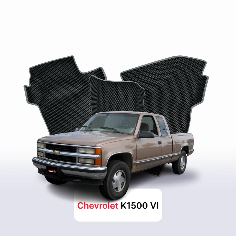 Alfombrillas 3D EVA para Chevrolet K1500 4 gen 1988-2003 años PICK-UP CABINA EXTENDIDA