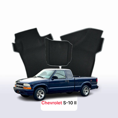 Alfombrillas 3D EVA para Chevrolet S-10 2 gen 1993-2004 años PICK-UP CABINA EXTENDIDA