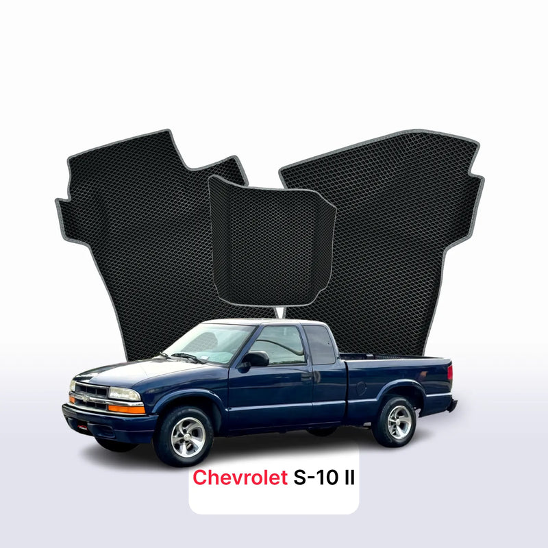 Alfombrillas 3D EVA para Chevrolet S-10 2 gen 1993-2004 años PICK-UP CABINA EXTENDIDA
