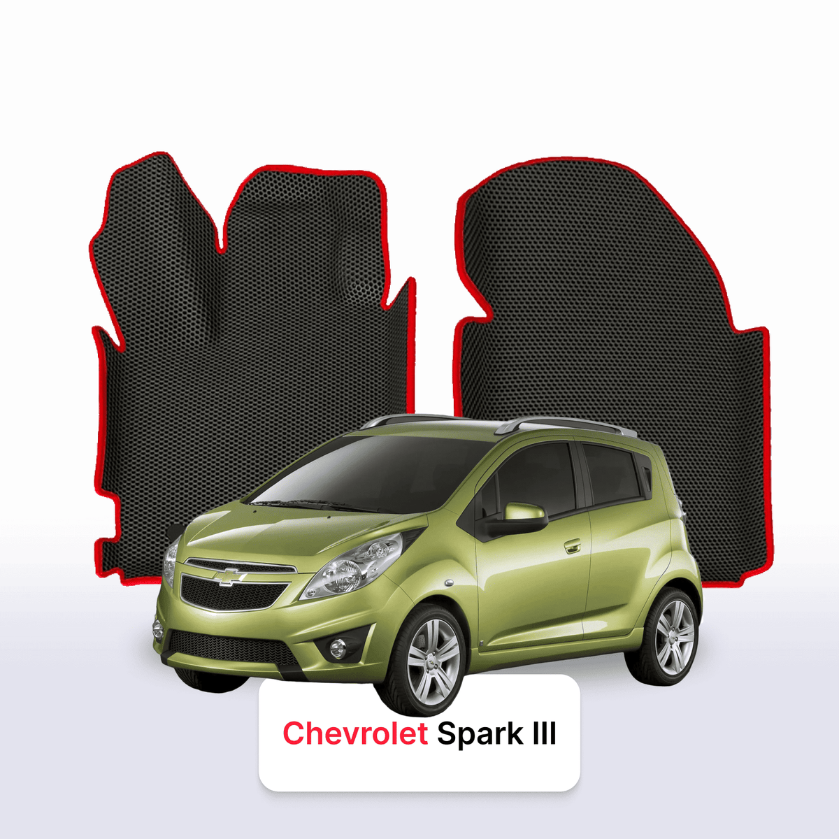 Alfombrillas 3D EVA para Chevrolet Spark 3 gen 2009-2016 años HATCHBACK 5 PUERTAS