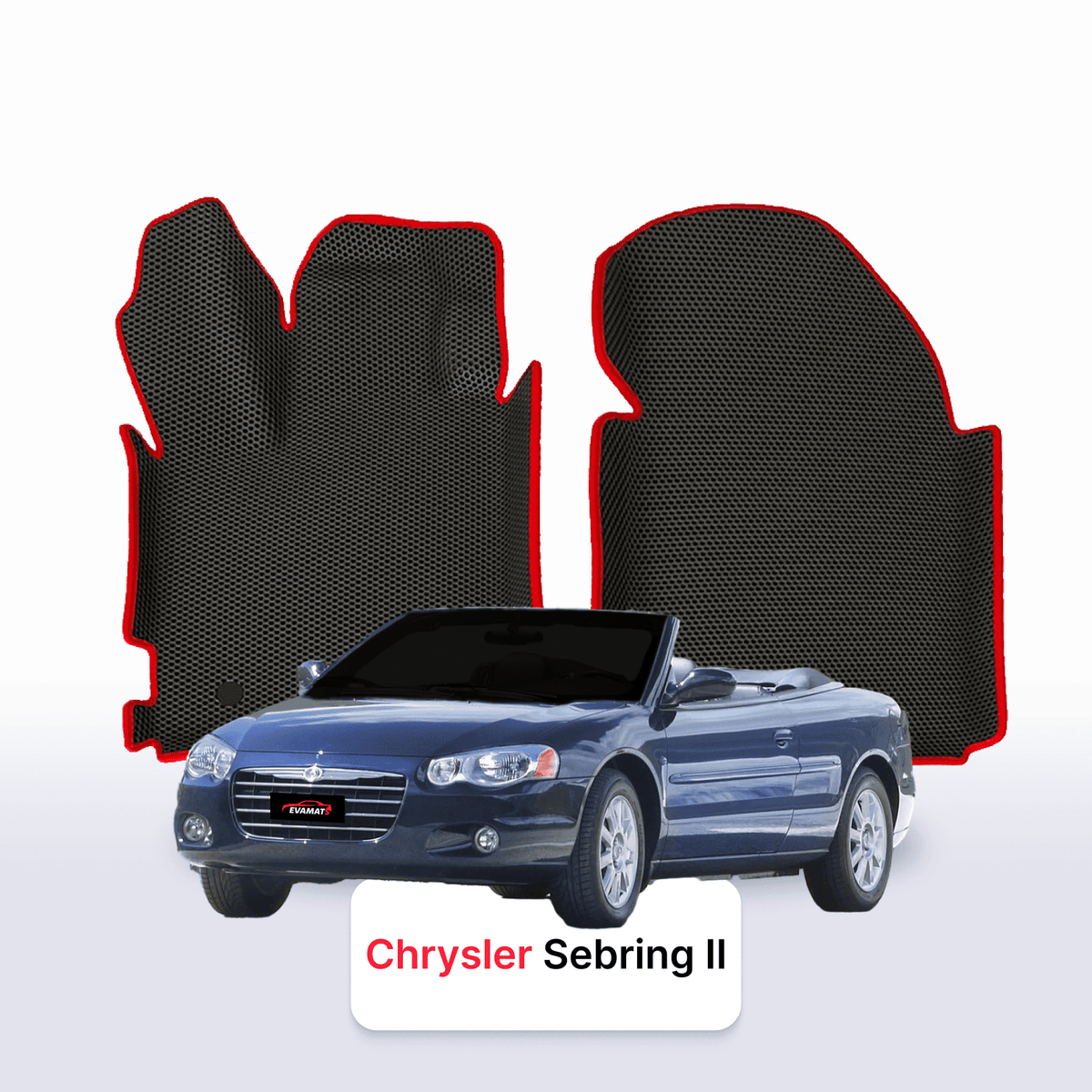 Alfombrillas 3D EVA para Chrysler Sebring 2 gen 2000-2006 años DESCAPOTABLE