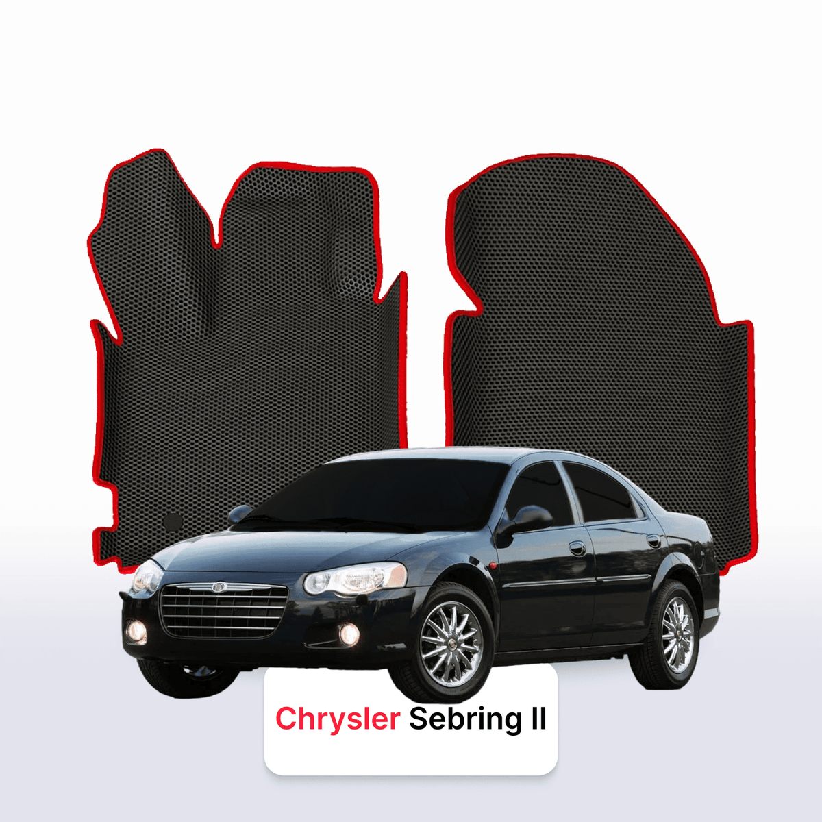 Alfombrillas 3D EVA para Chrysler Sebring 2 gen 2000-2006 años SEDÁN