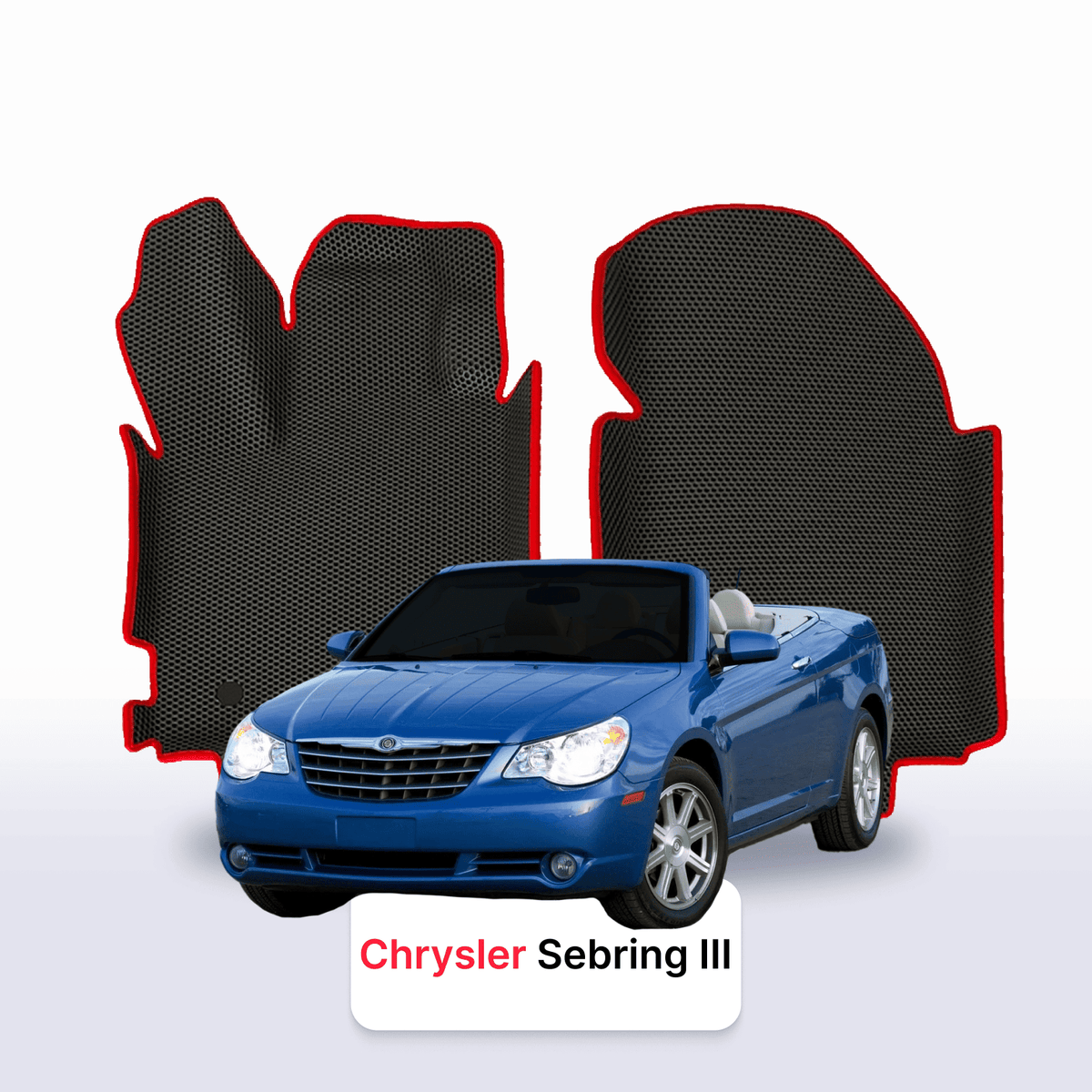 Alfombrillas 3D EVA para Chrysler Sebring 3 gen 2006-2010 años DESCAPOTABLE