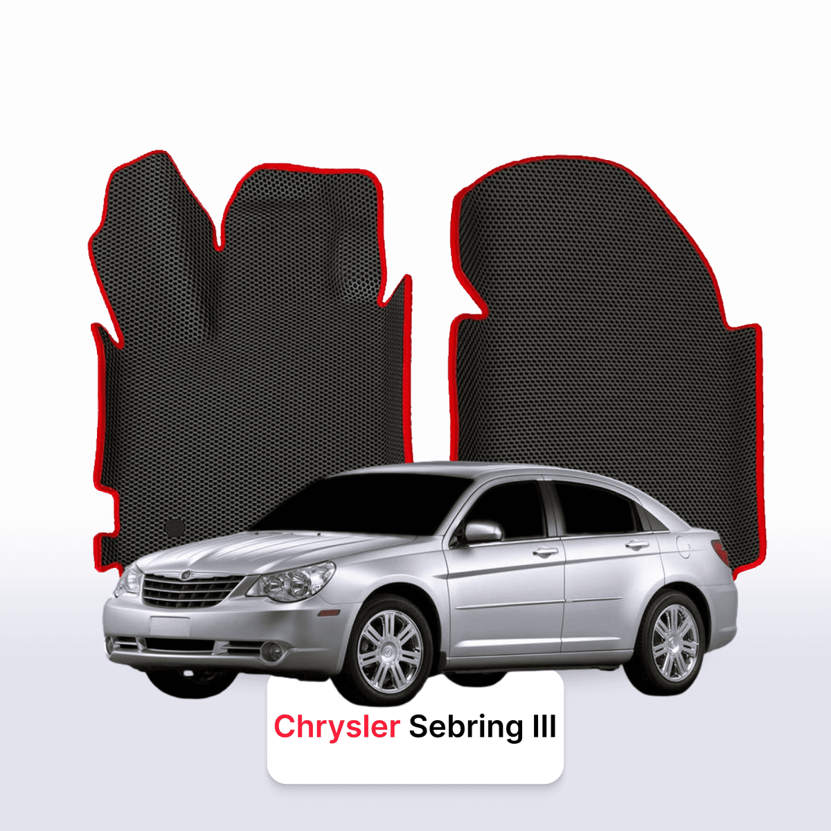 Alfombrillas 3D EVA para Chrysler Sebring 3 gen 2006-2010 años SEDÁN