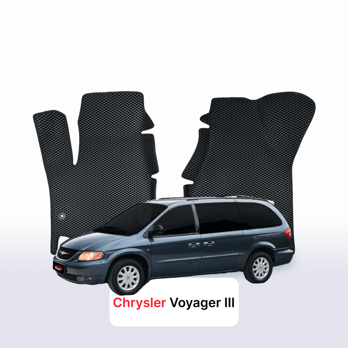 Alfombrillas 3D EVA para Chrysler Voyager 3 gen 1995-2001 años MONOVOLUMEN