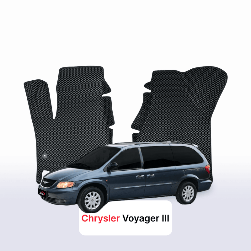 Alfombrillas 3D EVA para Chrysler Voyager 3 gen 1995-2001 años MONOVOLUMEN