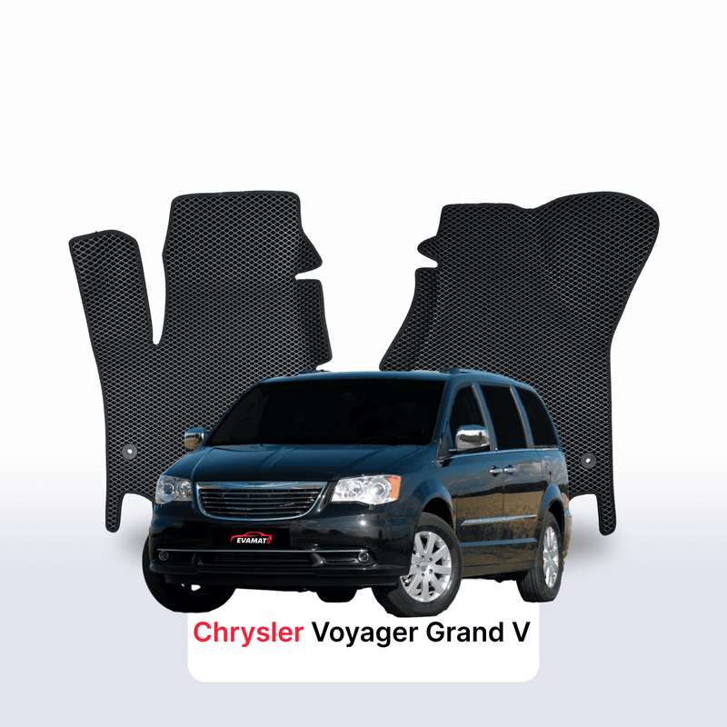 Alfombrillas 3D EVA para Chrysler Voyager Grand 5 gen 2007-2016 años MONOVOLUMEN