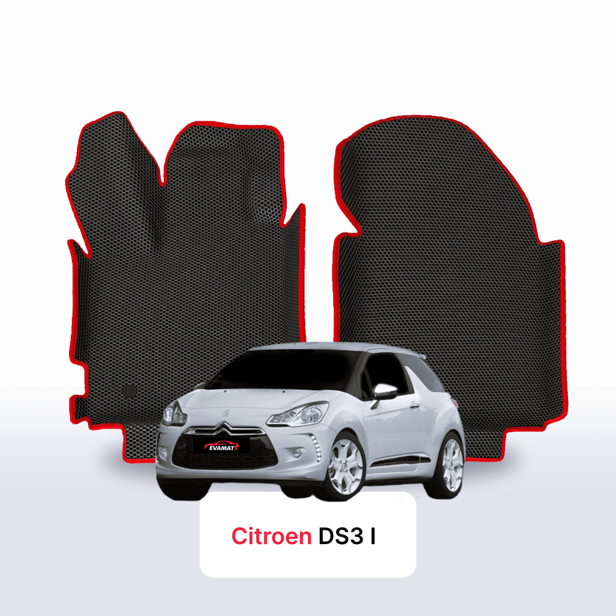 Alfombrillas 3D EVA para Citroen DS3 1 gen 2010-2016 años DESCAPOTABLE