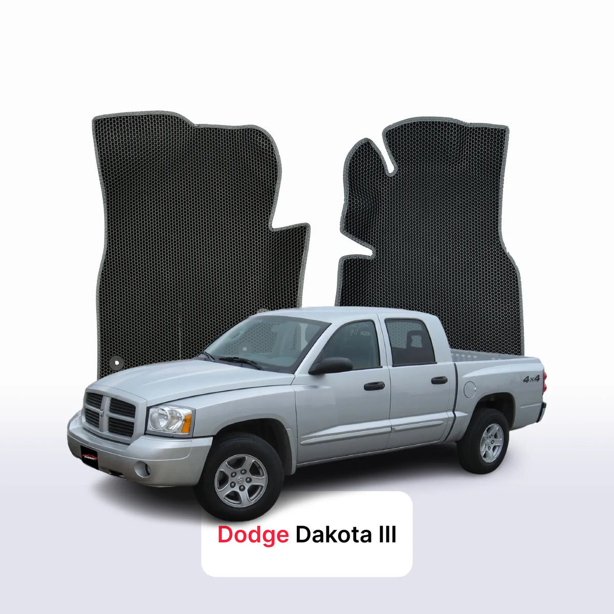 Alfombrillas 3D EVA para Dodge Dakota 3 gen 2004-2011 años PICK-UP CABINA DOBLE