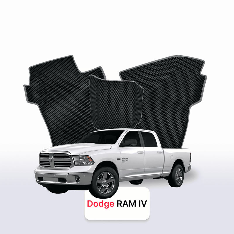 Alfombrillas 3D EVA para Dodge RAM(DSDJ) 4 gen 2008-2019 años PICK-UP CABINA DOBLE