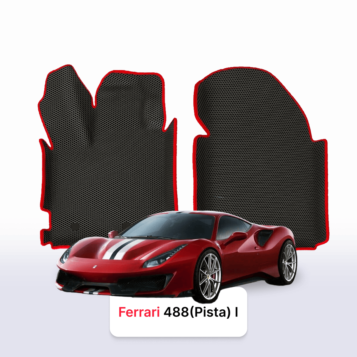 Alfombrillas 3D EVA para Ferrari 488 (Pista) 1 gen 2015-2019 años COUPÉ