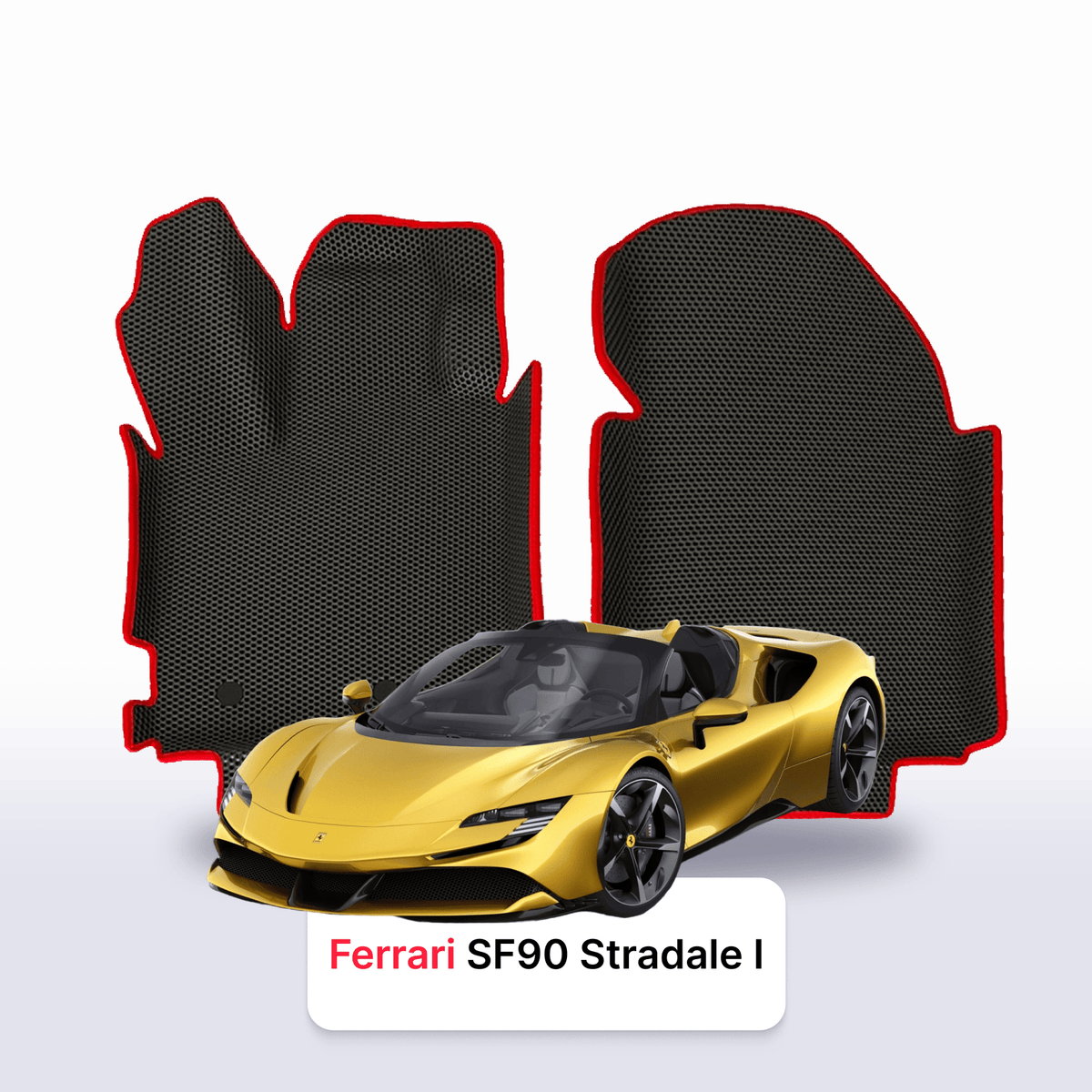 Alfombrillas 3D EVA para Ferrari SF90 Stradale 1 gen 2019-2028 años ROADSTER HÍBRIDO