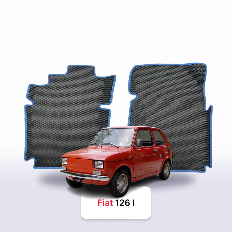 Alfombrillas 3D EVA para Fiat 126 1 gen 1972-2000 años HATCHBACK 3 PUERTAS