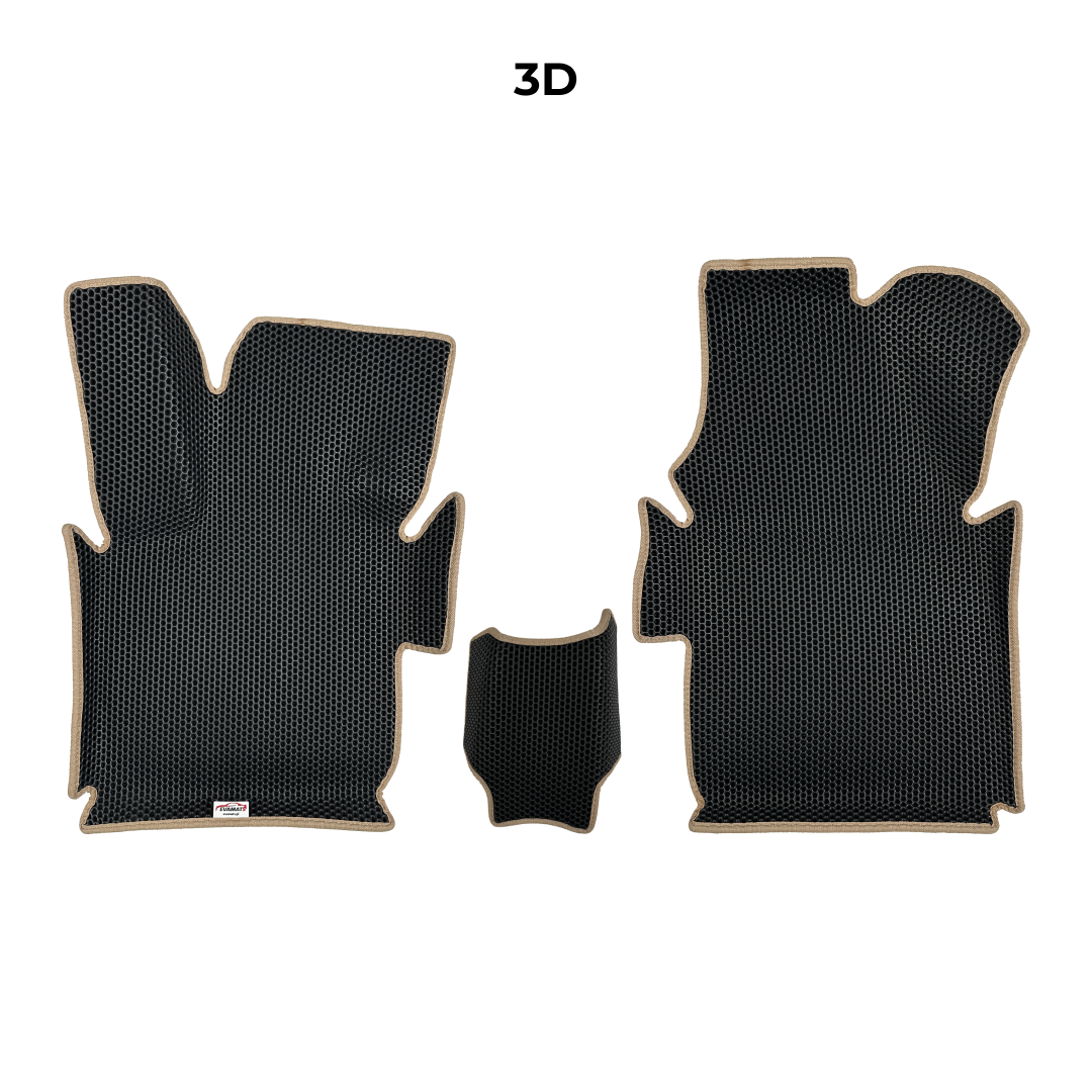 Alfombrillas 3D EVA para Fiat 500e 1 gen 2013-2019 años HATCHBACK ELÉCTRICO 3 PUERTAS DESCAPOTABLE