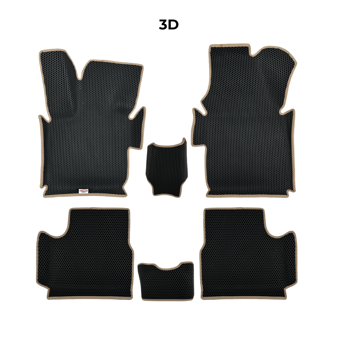 Alfombrillas 3D EVA para Fiat 500e 1 gen 2013-2019 años HATCHBACK ELÉCTRICO 3 PUERTAS DESCAPOTABLE