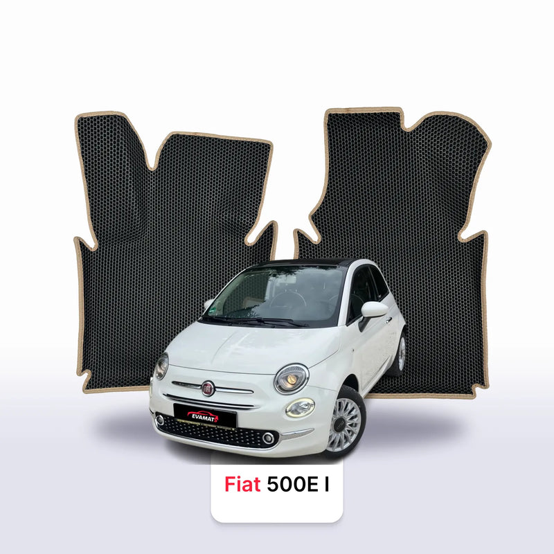 Alfombrillas 3D EVA para Fiat 500e 1 gen 2013-2019 años HATCHBACK ELÉCTRICO 3 PUERTAS DESCAPOTABLE