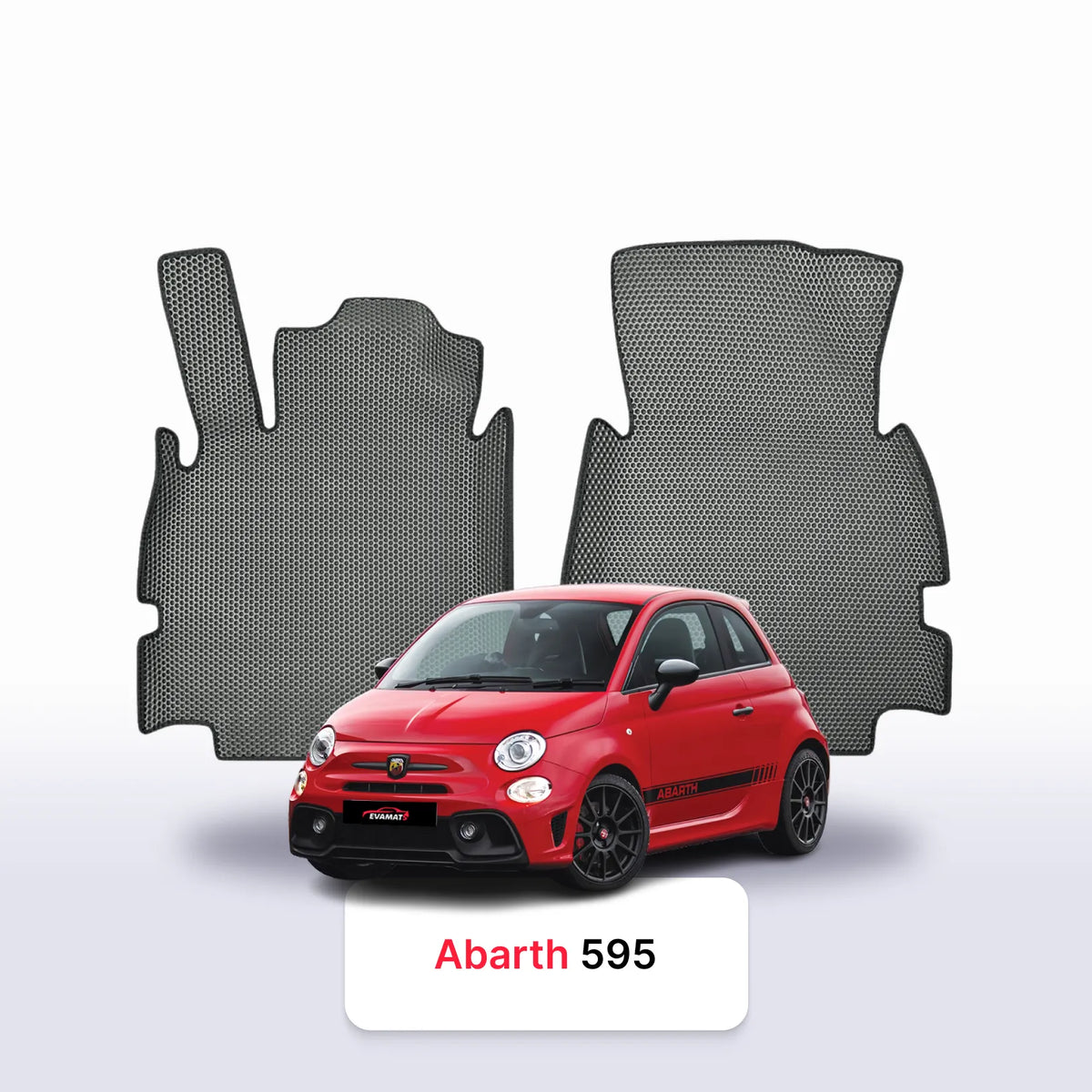 Alfombrillas 3D EVA para Fiat 595(Abarth) 2 gen 2008-2024 años HATCHBACK 3 PUERTAS