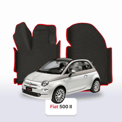 Alfombrillas 3D EVA para Fiat 500 2 gen 2007-2024 años HATCHBACK 3 PUERTAS DESCAPOTABLE