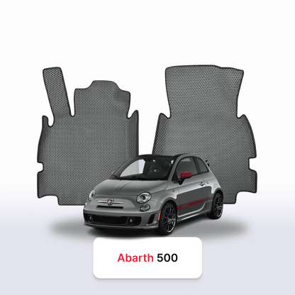 Alfombrillas 3D EVA para Fiat 500(Abarth) 2 gen 2008-2024 años HATCHBACK 3 PUERTAS DESCAPOTABLE