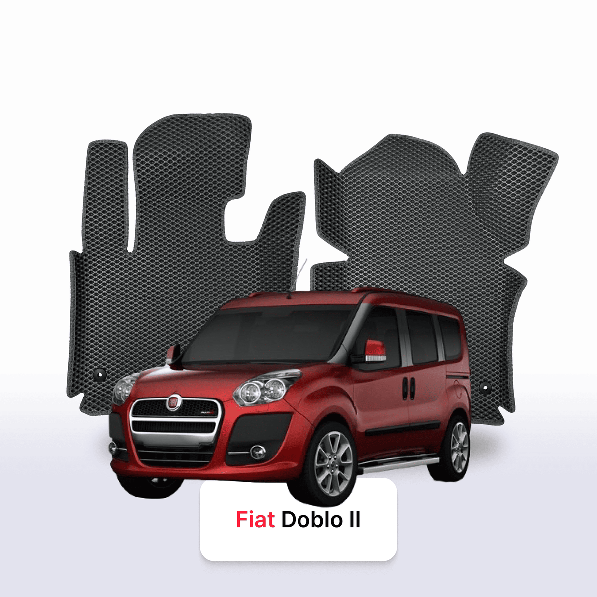 Alfombrillas 3D EVA para Fiat Doblo 2 gen 2010-2022 años MAXI MONOVOLUMEN
