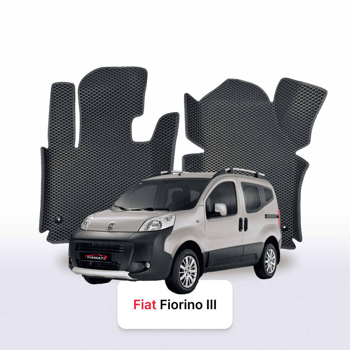 Alfombrillas 3D EVA para Fiat Fiorino 3 gen 2007-2025 años MONOVOLUMEN