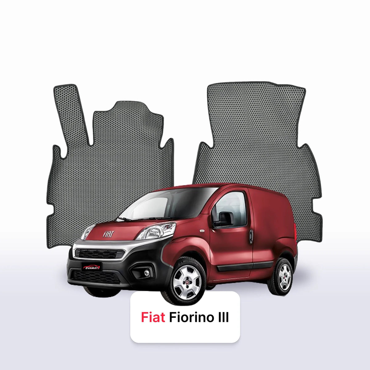 Alfombrillas 3D EVA para Fiat Fiorino 3 gen 2007-2025 años FURGONETA