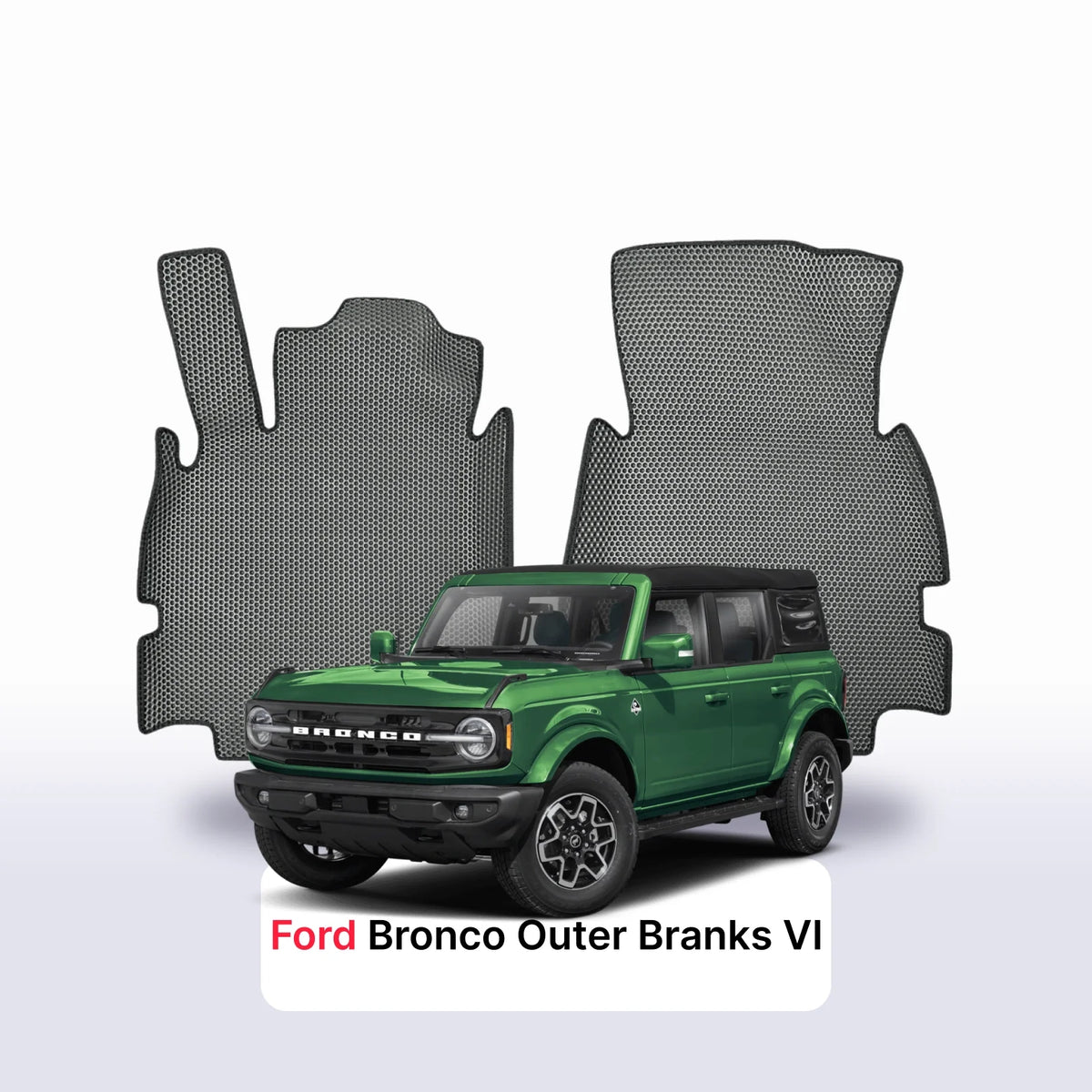 Alfombrillas 3D EVA para Ford Bronco Outer Branks 6 gen 2021-2027 años SUV