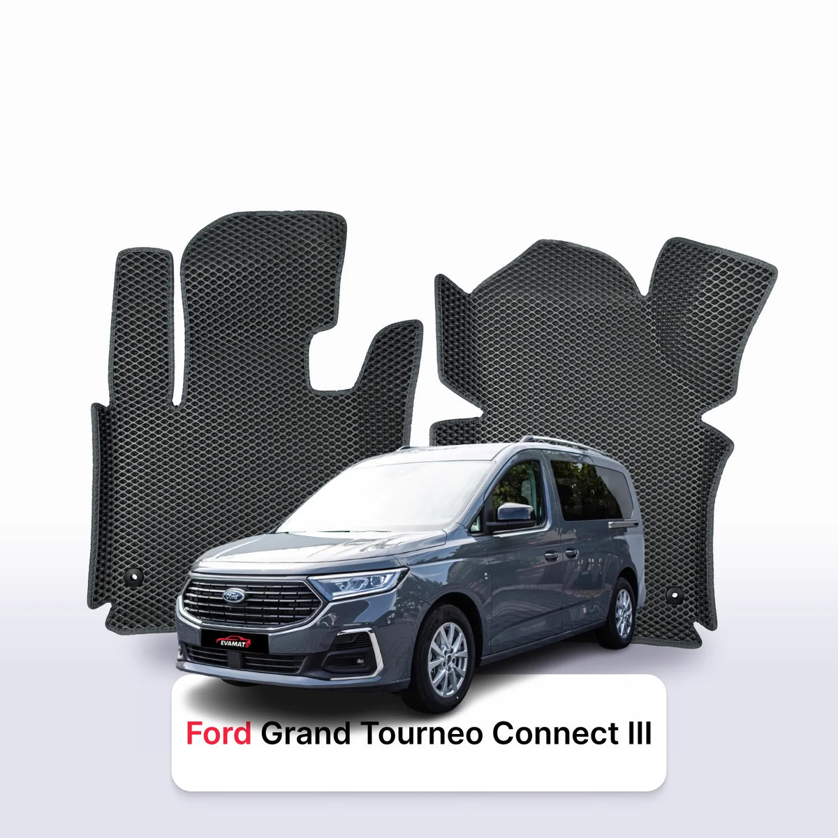 Alfombrillas 3D EVA para Ford Grand Tourneo Connect 3 gen 2021-2027 años MONOVOLUMEN 7 PLAZAS