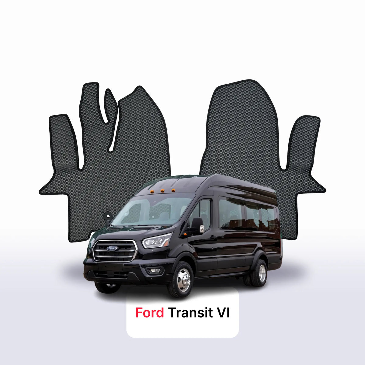 Alfombrillas 3D EVA para Ford Transit 6 gen 2013-2028 años MINIBÚS 9 PLAZAS