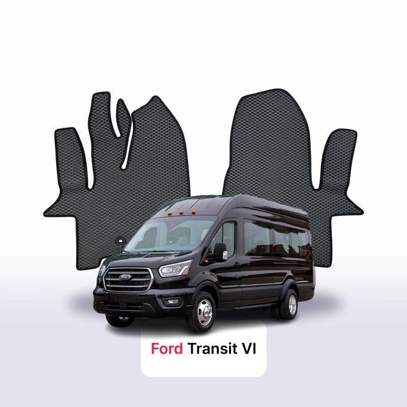 Alfombrillas 3D EVA para Ford Transit 6 gen 2013-2028 años MINIBÚS 9 PLAZAS