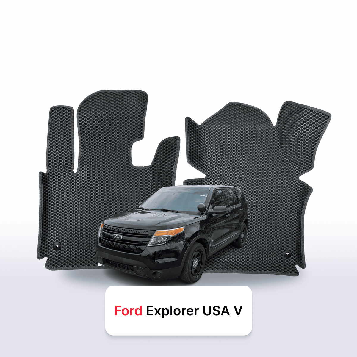 Alfombrillas 3D EVA para Ford Explorer USA Interceptor 5 gen 2010-2019 años SUV