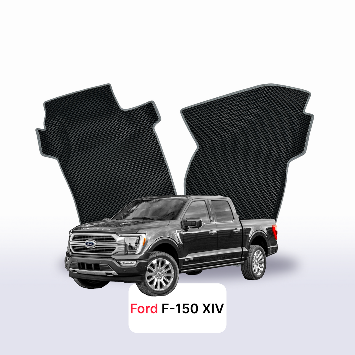 Alfombrillas 3D EVA para Ford F-150 14 gen 2020-2026 años PICK-UP CABINA DOBLE SUPERCREW