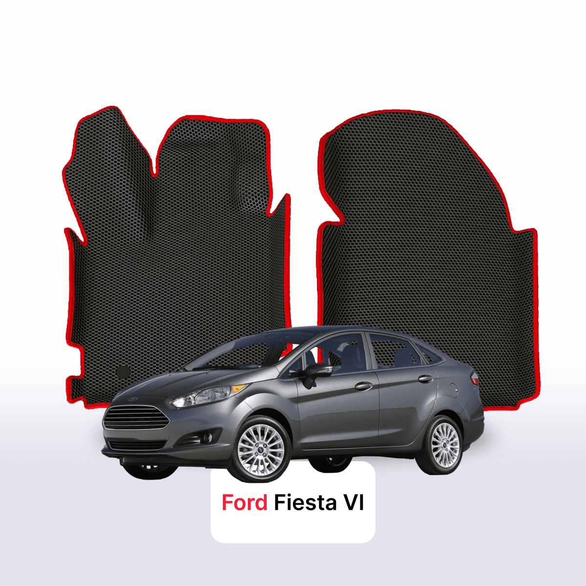 Alfombrillas 3D EVA para Ford Fiesta 6 gen 2008-2017 años SEDÁN
